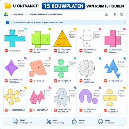 Posters van ruimtelijke figuren 7